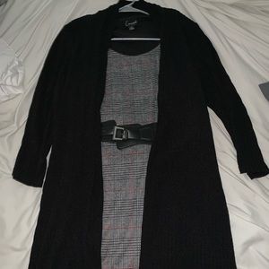 Dress with sweater attached
